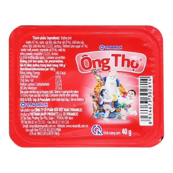 Ong Tho Condensed Milk Sweetened 40g