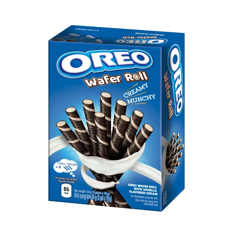 Oreo Wafer Roll With Vanila Flavored Cream 54g x 20