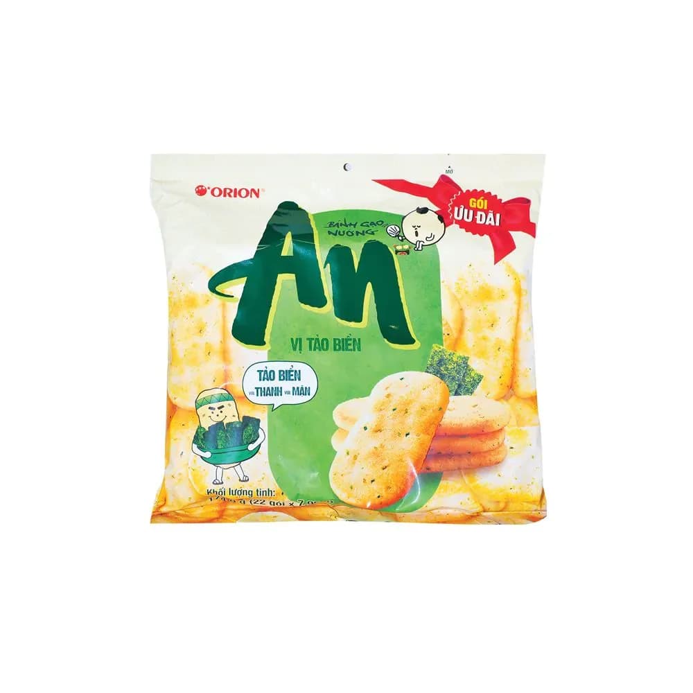 Orion Rice Cracker An Seaweed 174.9g