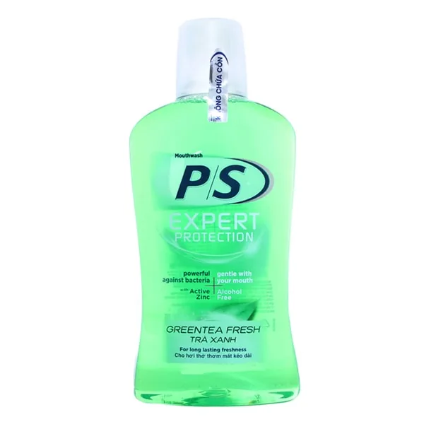 P/S Mouthwash Expert Protection Greentea Fresh 500ml
