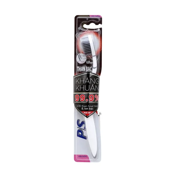 P/S Toothbrush Slimsoft Charcoal 1s