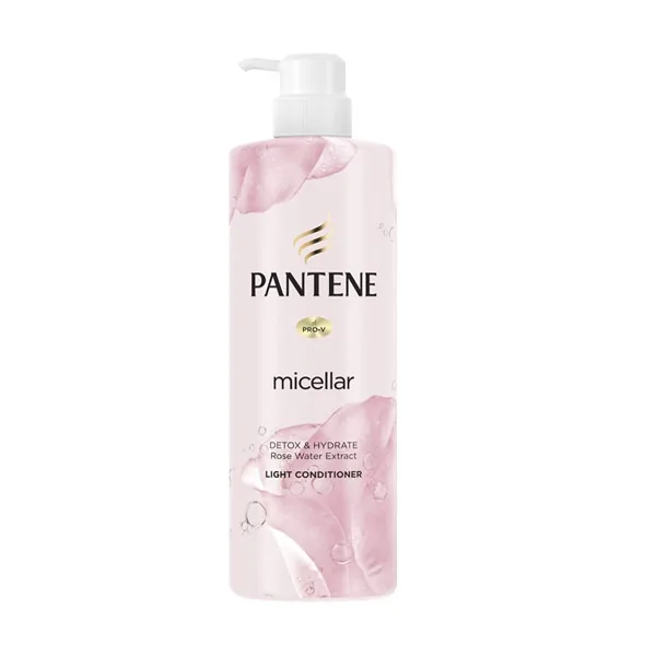 Pantene Shampoo Micellar Detox & Hydrate Rose Water Extract Scalp 530ml x 12