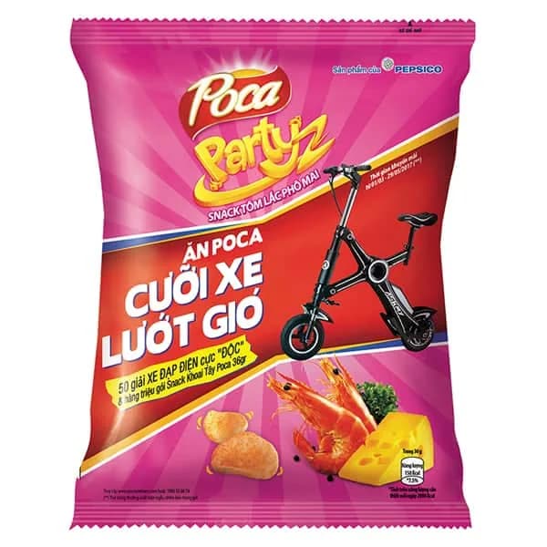 Poca Snack Party Shrimp Cheese 31g x 144