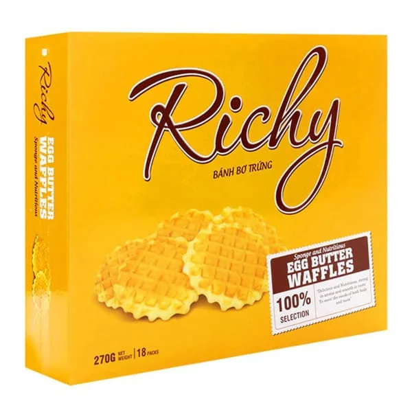 Richy Biscuit Egg Butter Waffles 270g