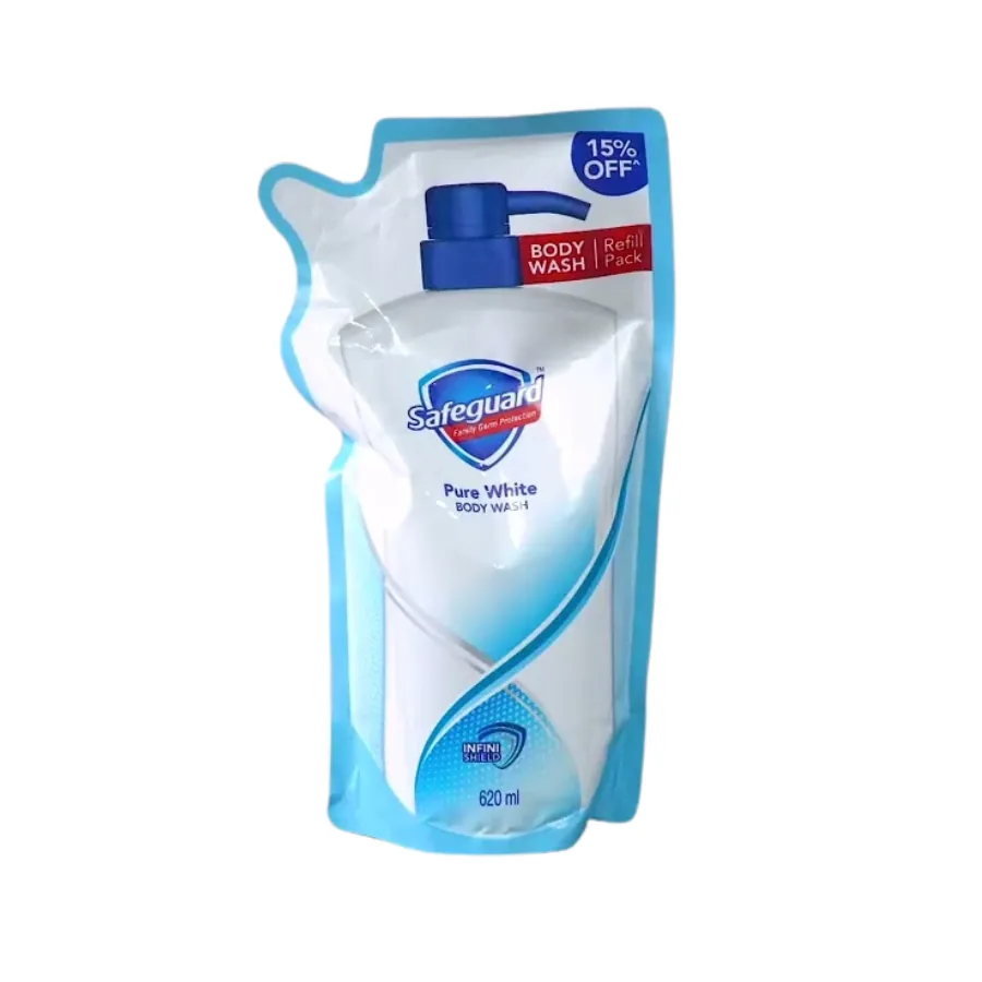 Safeguard Body Care Wash Pure White 620ml
