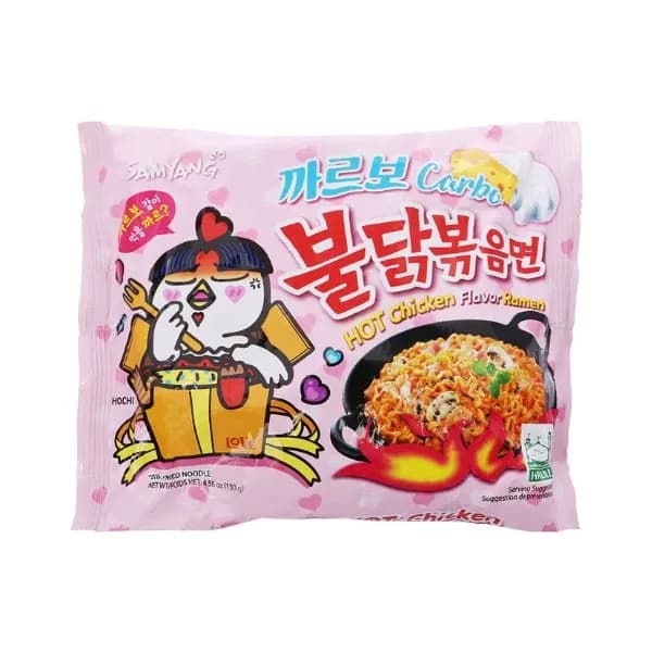Samyang Instant Noodles Carbonara Hot Chicken Ramen 130g