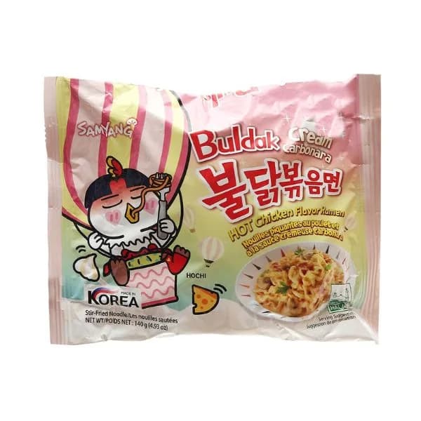 Samyang Instant Noodles Ramen Hot Chicken Cream Carbonara 140g