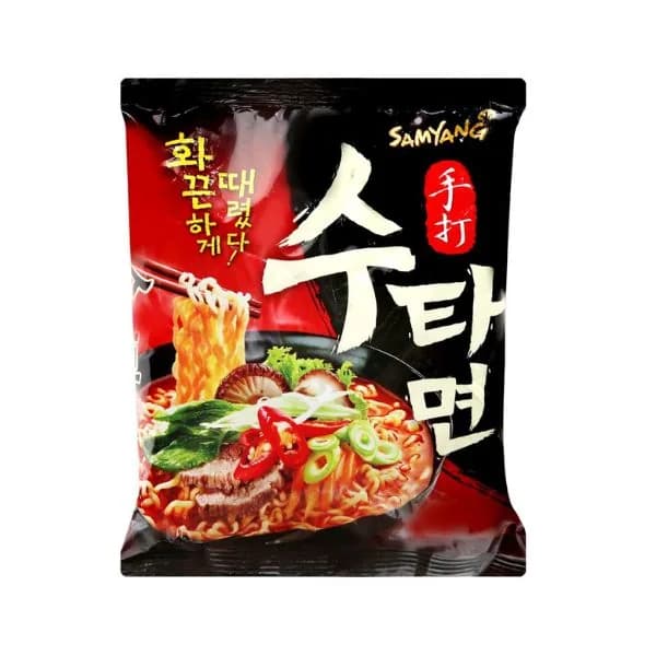 Samyang Instant Noodles Sutah Ramen Hot and Spicy Beef 120g
