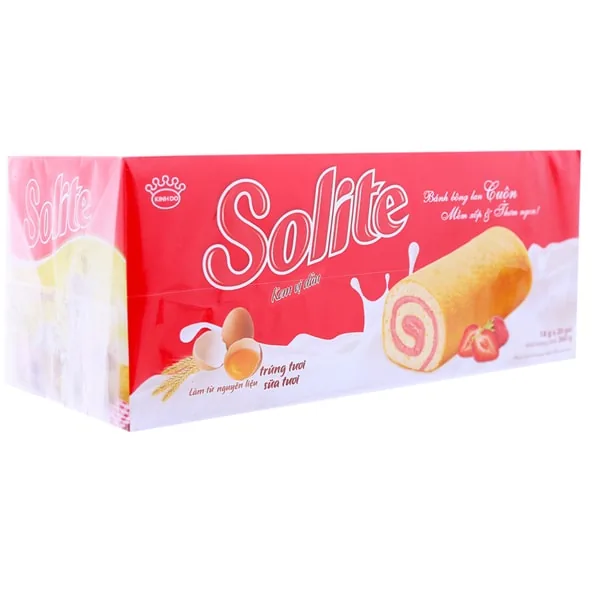 Solite Cake Swisscake Cream Strawberry Trays 360g