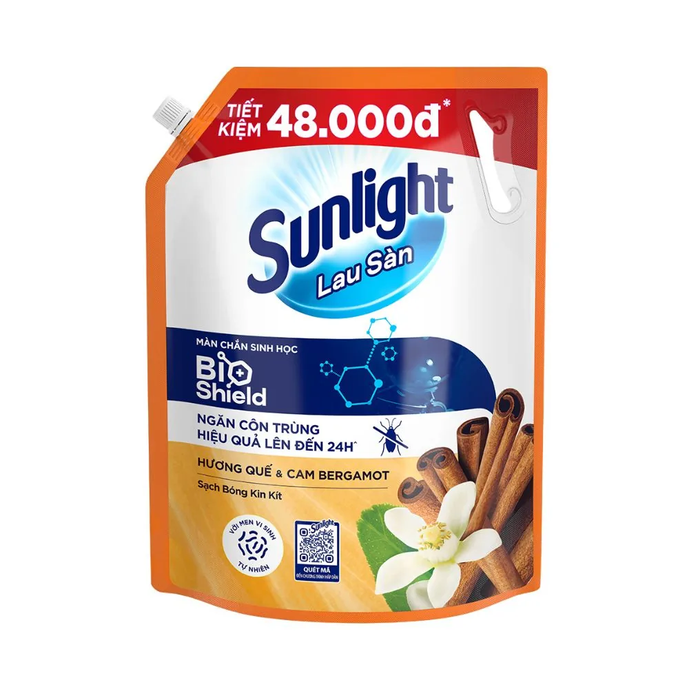 Sunlight Floor Cleaner Cinnamon & Bergamot Herbal Essential Oil 3400g