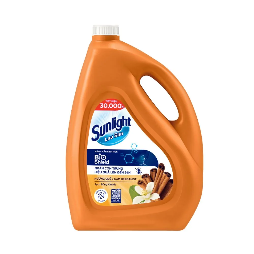 Sunlight Floor Cleaner Cinnamon & Bergamot Herbal Essential Oil 3600g