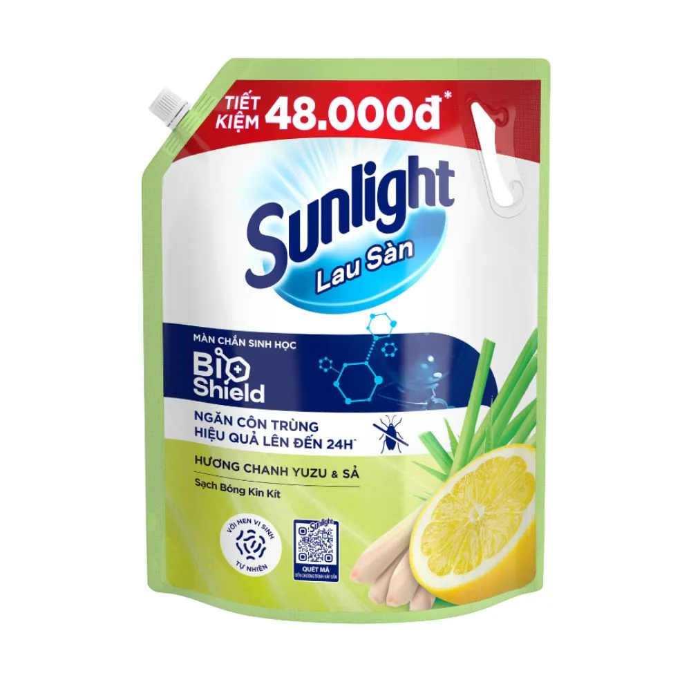 Sunlight Floor Cleaner Yuzu & Lemongrass Floor Cleaning 3400g