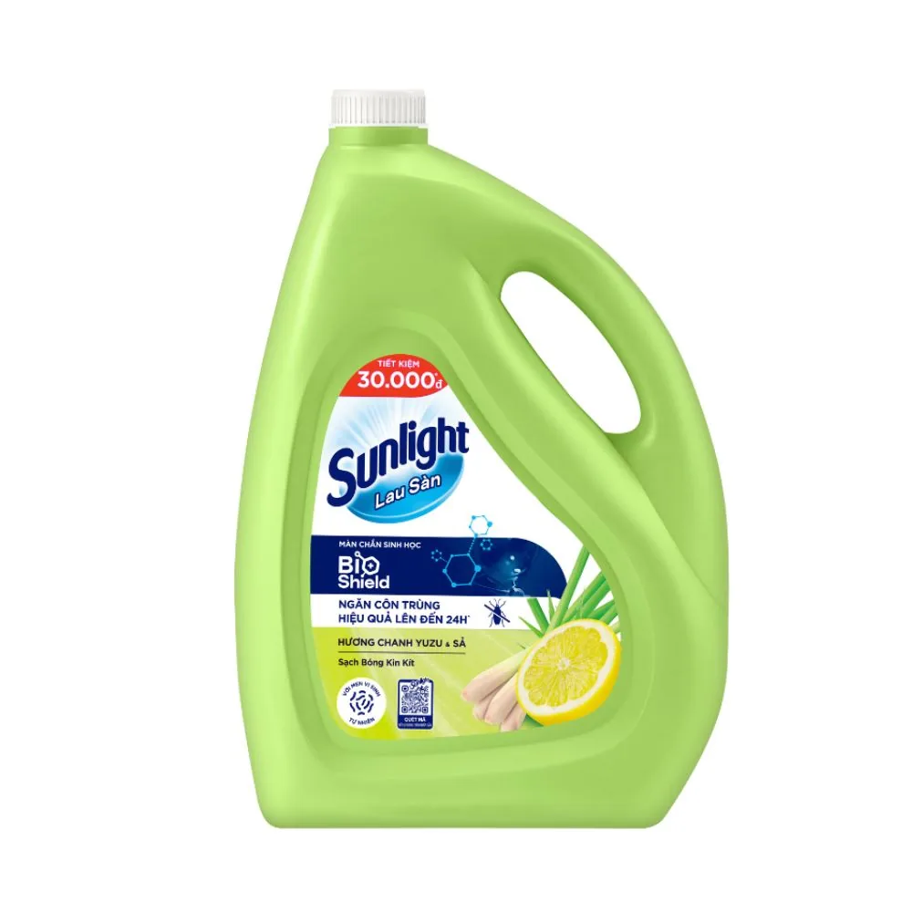 Sunlight Floor Cleaner Yuzu & Lemongrass Floor Cleaning 3600g