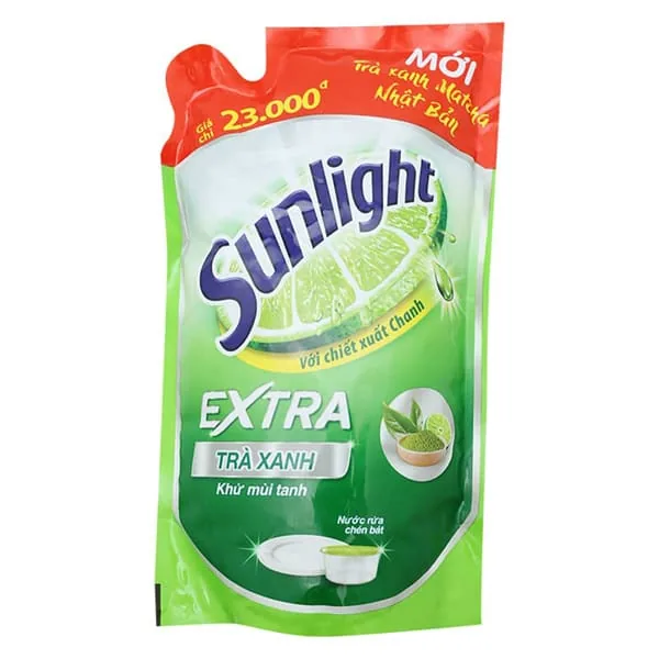 Sunlight Green Tea Dish Washing Liquid Refill 750g