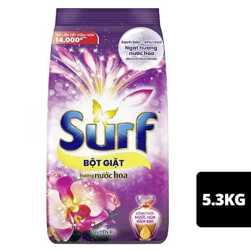 Surf Laundry Detergent Powder Alluring Perfume 5300g