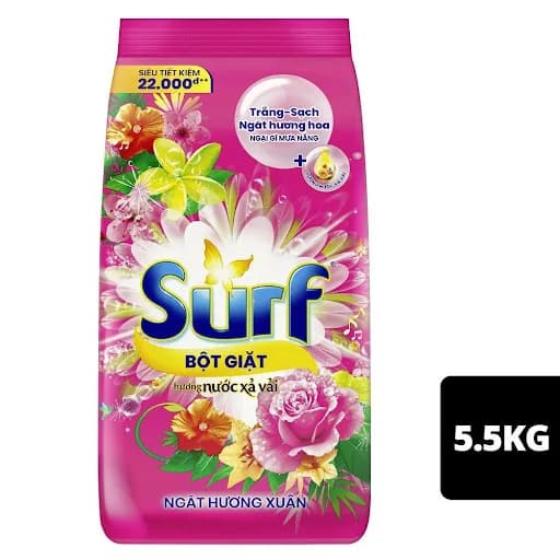 Surf Laundry Detergent Powder Spring Floral 5500g