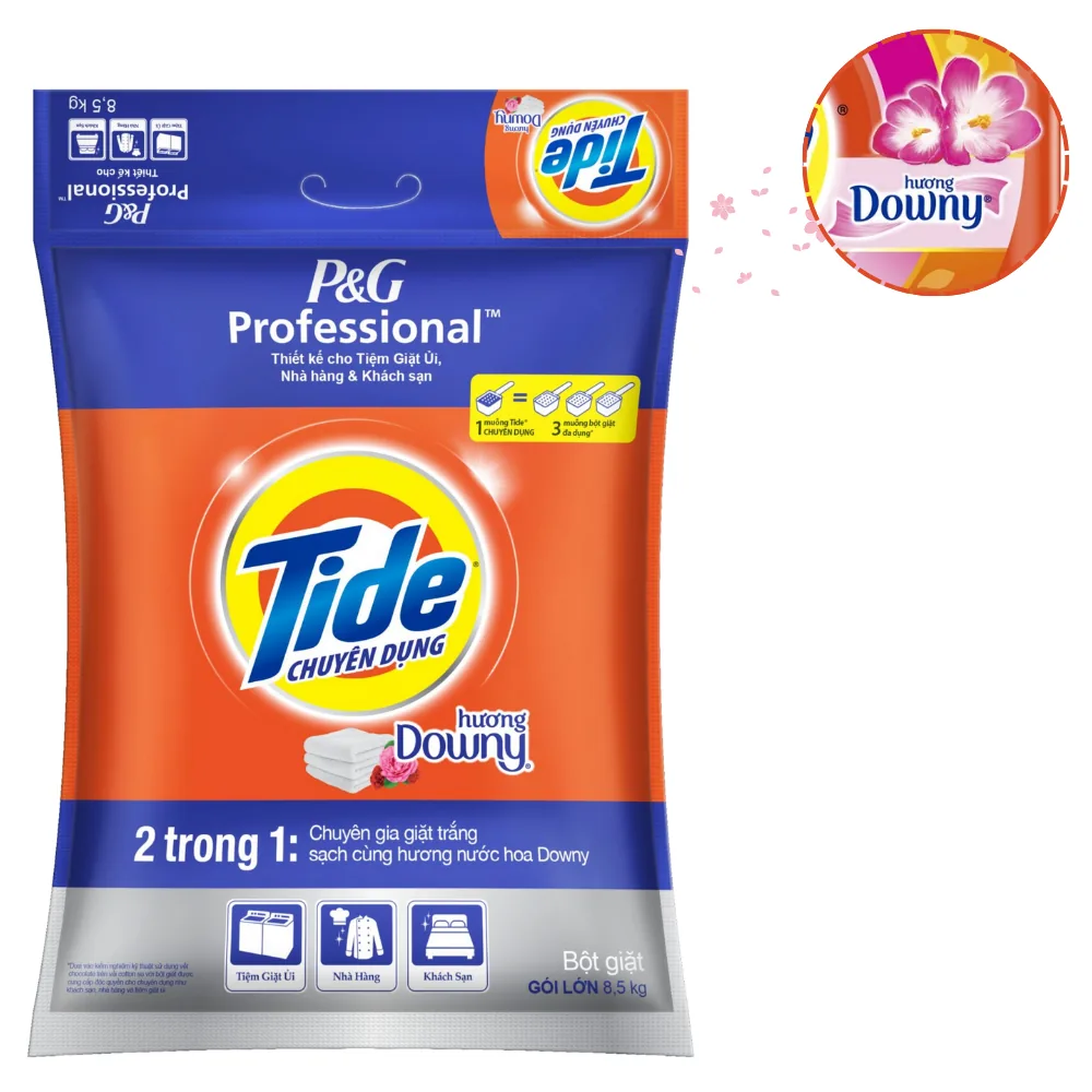 Tide Laundry Detergent Plus Downy Powder 8500g