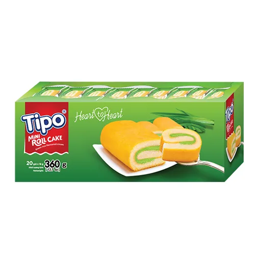 Tipo Cake Mini Roll Green Rice Cream 360g