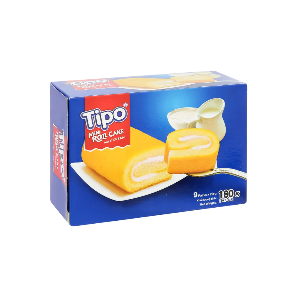 Tipo Cake Mini Roll Milk Cream 180g