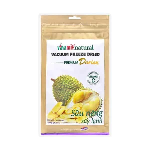 Vinamit Dried Fruit Vacuum Freeze Durian 100g