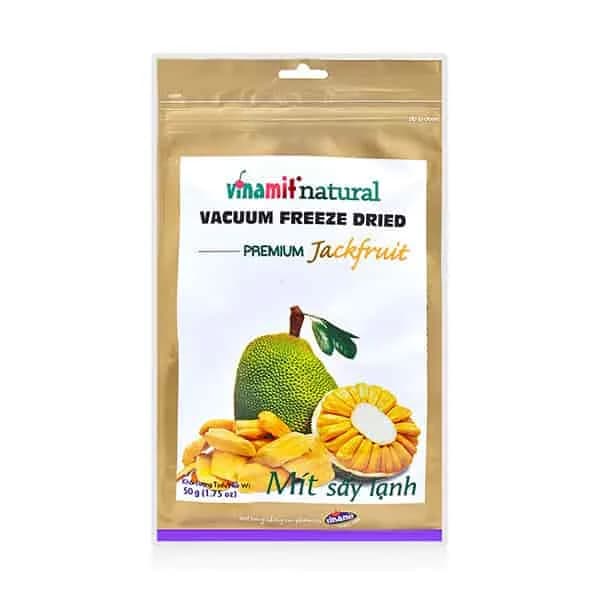 Vinamit Dried Fruit Vacuum Freeze Jackfruit 50g